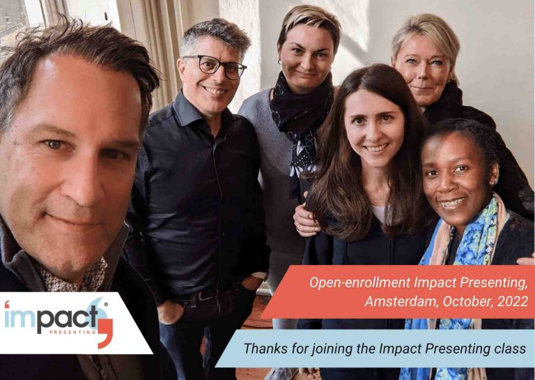open-enrollment, Presenting with Impact, Amsterdam October 2022